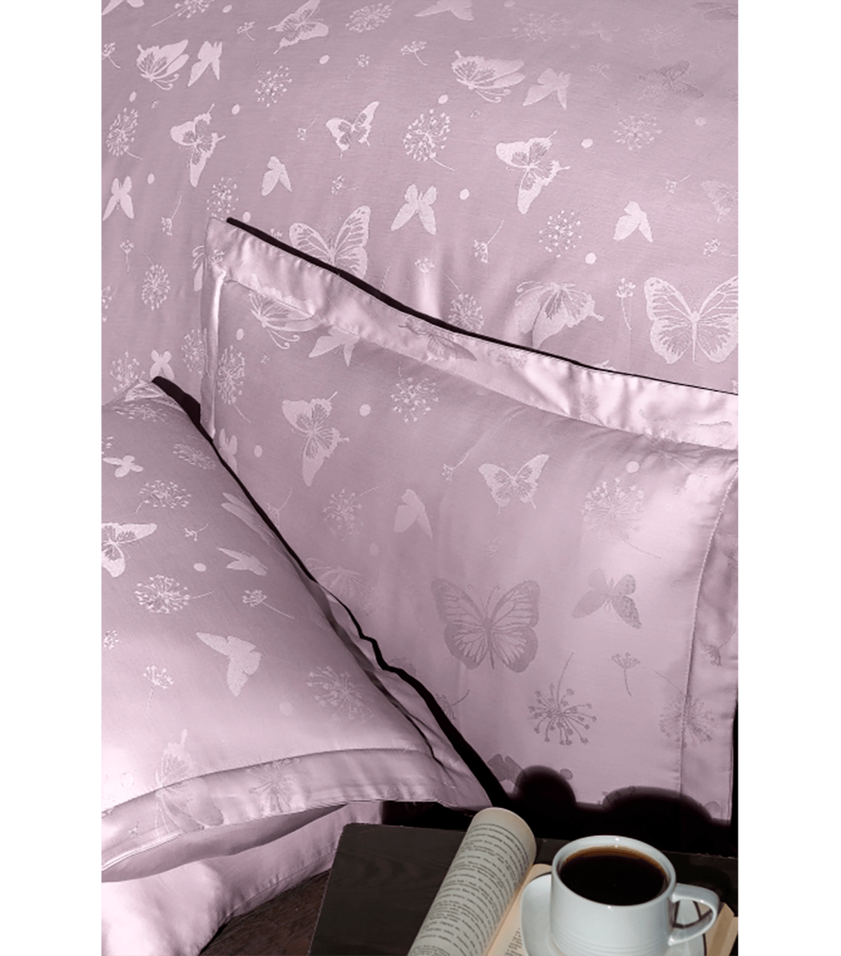 Комплект постільної білизни Jacquard Satin First Choice JS-212 Corina Lavender - Фото 2 з 2