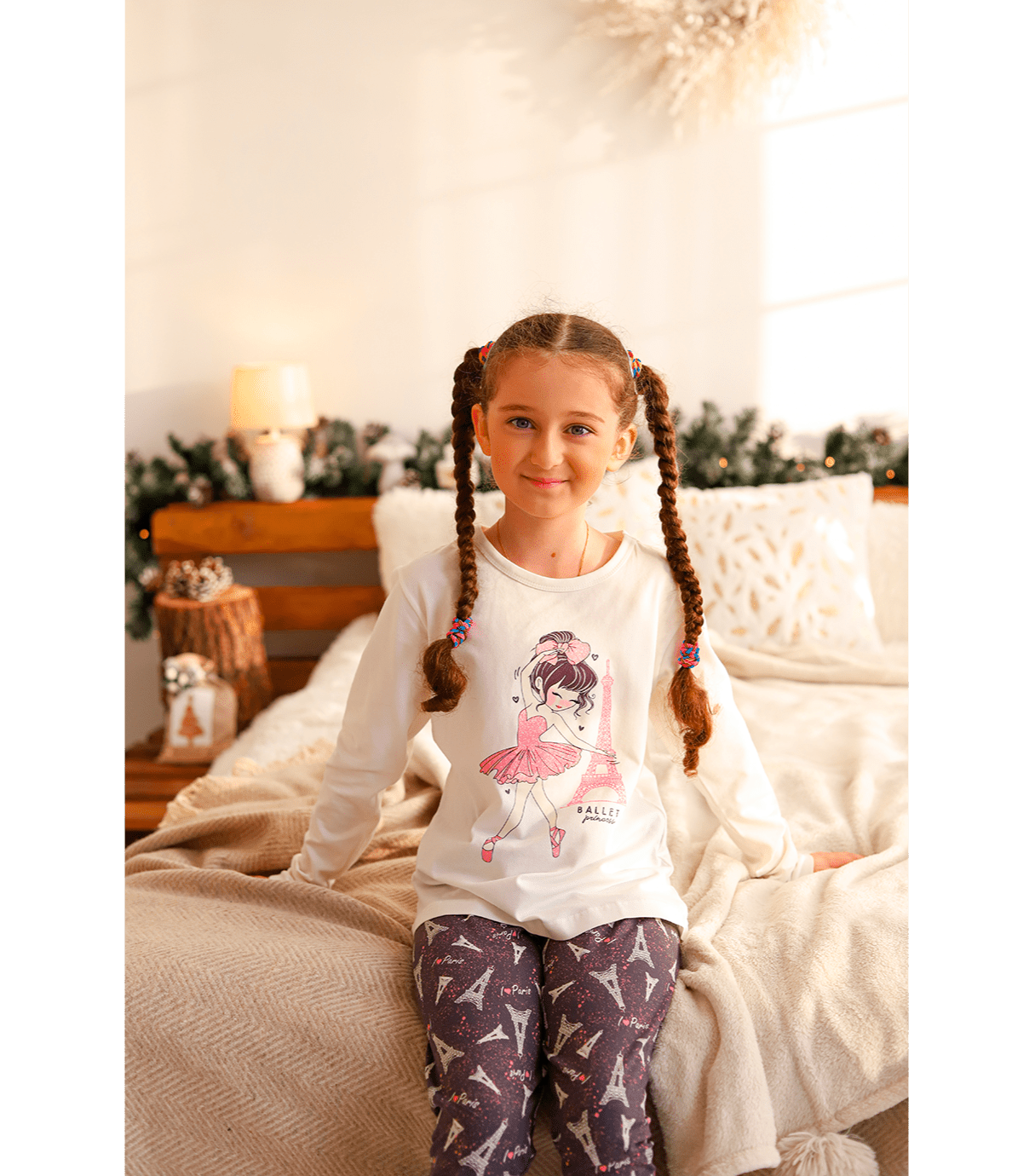 Дитяча піжама кофта та штани з малюнком 10105 - Фото 2 з 3