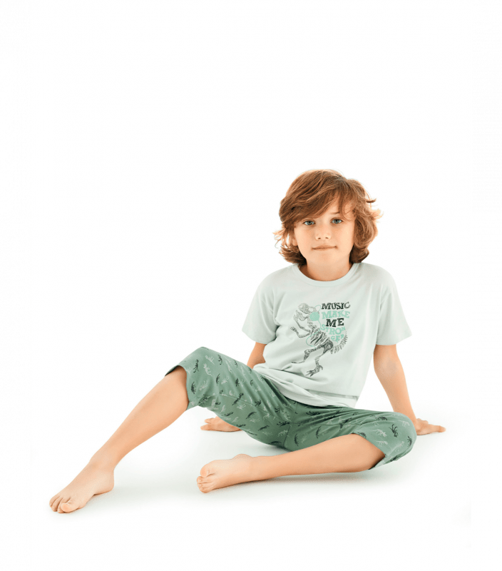 Піжама для хлопчика футболка з принтом 11560 Фото