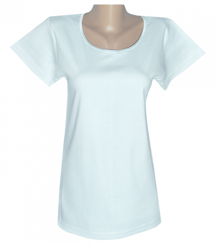 Класична футболка жіноча з коротким рукавом 411 Фото