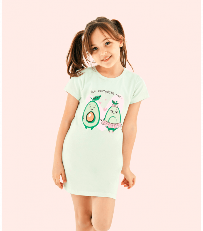 Дитяча нічна сорочка з принтом 10116 Фото