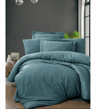 Комплект постельного белья Satin Cotton First Choice S-433 SNAZZY BLUE STONE
