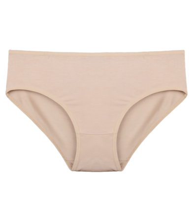 Однотонні віскозні жіночі труси сліпи бежеві 3195T