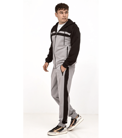 Спортивний костюм комбінований на замку 17433.30.98