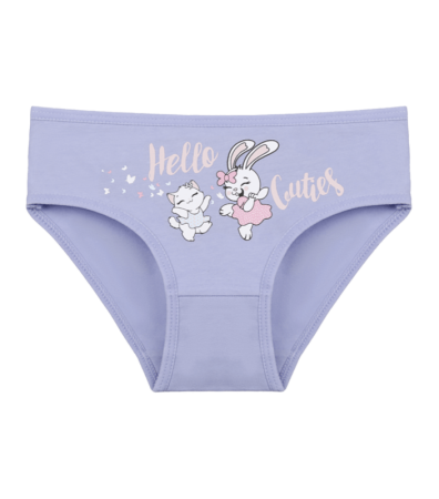 Трусы слипы для девочки с принтом Hello Cuties 4171PB94