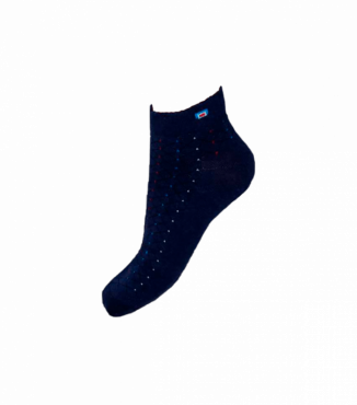 Укорочені чоловічі шкарпетки на м'якій гумці L-118 (крапки)