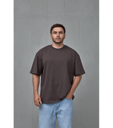 Мужская футболка oversize-кроя с широкой горловиной 40477.102