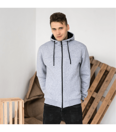 Батальна тепла кофта на замку 30508.16