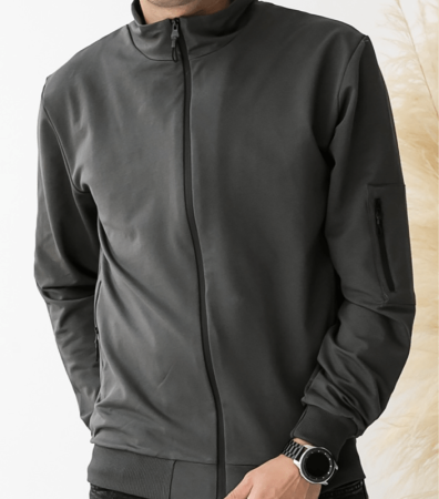 Кофта на молнии без капюшона больших размеров 18155.32