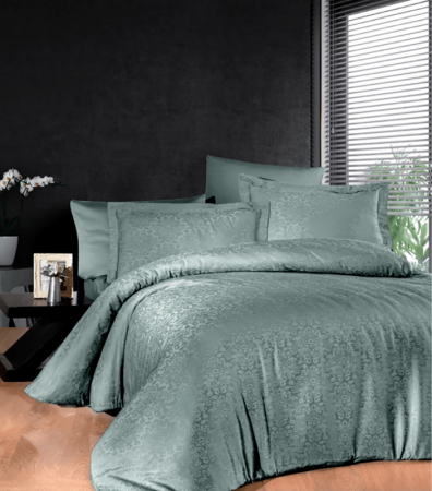 Комплект постільної білизни Jacquard Satin Dark Series First Choice JS-122 Misra Moonmist