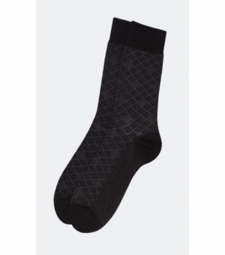 Чоловічі шкарпетки  із геометричним орнаментом ELEGANT 203