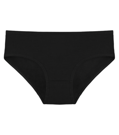 Однотонные вискозные женские трусы слипы черные 3195S