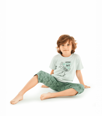 Піжама для хлопчика футболка з принтом 11560