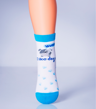 Теплі бавовняні шкарпетки середньої довжини KSL-006