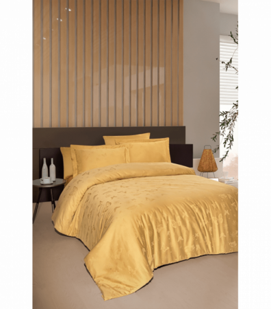 Комплект постільної білизни Jacquard Satin First Choice JS-214 Corina Ocher