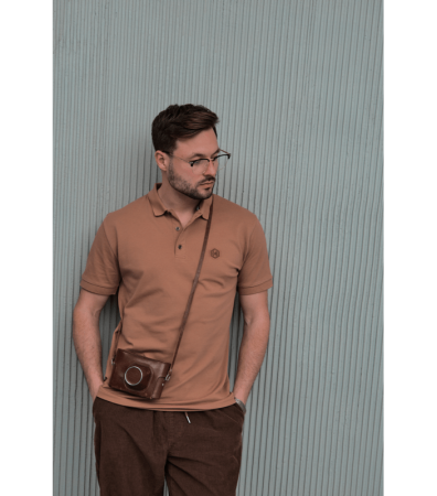 Однотонна футболка чоловіча поло 19552.51