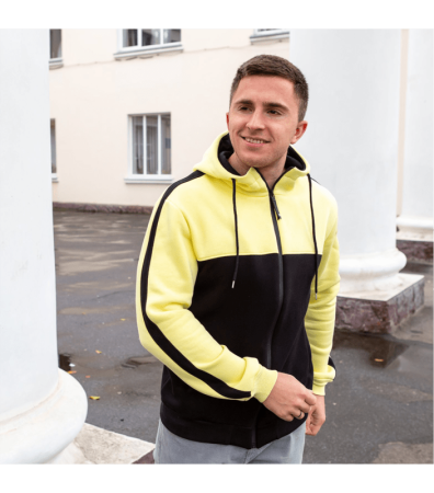 Кофта на замку з лампасами 30457.30