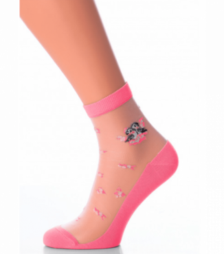 Жіночі шкарпетки з малюнком із мононитки WSM-021