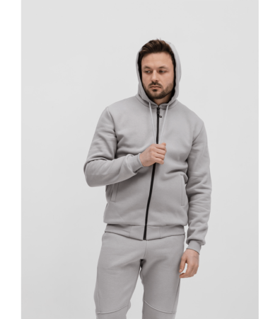 Тепла чоловіча кофта на застібці з капюшоном 30474.16