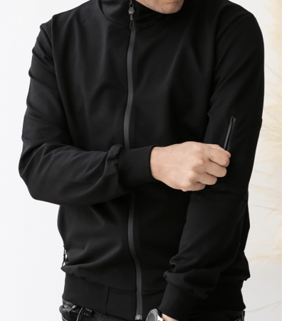 Кофта з блискавкою без капюшона великих розмірів 18155.30