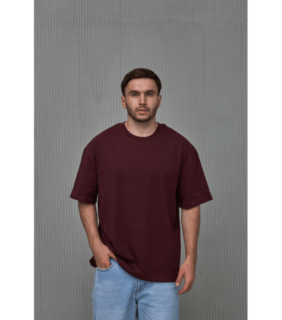 Мужская футболка oversize-кроя с широкой горловиной 40477.40