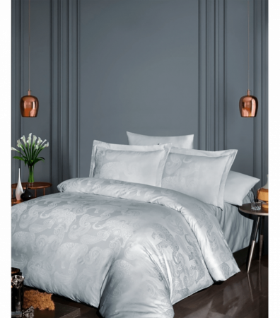 Комплект постельного белья Jacquard Satin First Choice JS-227 Doreta Silver