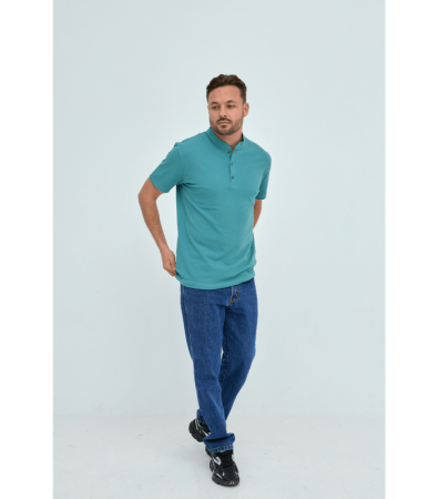 Чоловіча футболка поло без вишивки з коротким коміром 19559.71