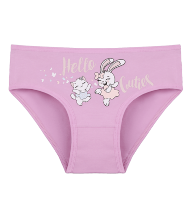 Трусы слипы для девочки с принтом Hello Cuties 4171PB94