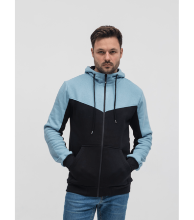 Теплая комбинированная кофта на молнии 30463.5.30