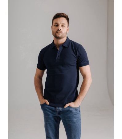 Класична чоловіча поло з відкладним комірцем 19556.26