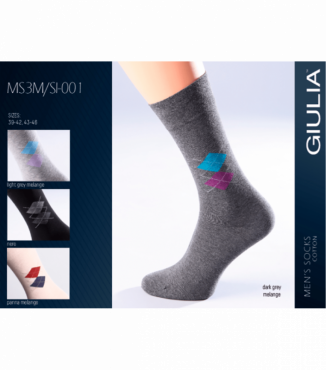 Класичні чоловічі шкарпетки з малюнком COMFORT MELANGE 001