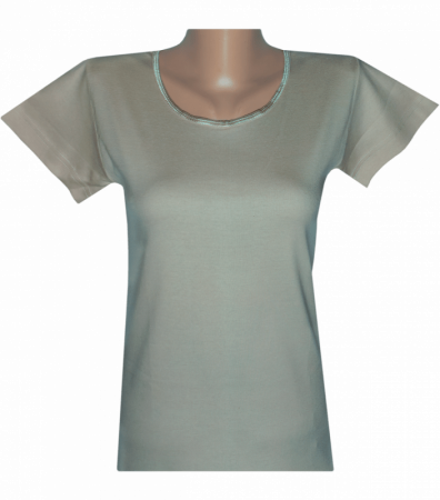 Классическая женская футболка с коротким рукавом 411
