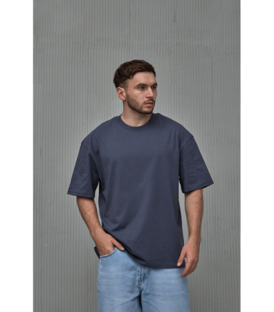 Чоловіча футболка oversize-крою з широкою горловиною 40477.47