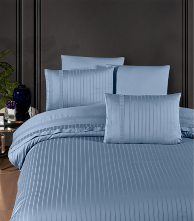 Комплект постельного белья Deluxe Satin First Choice DLX-78 New Trend Dusty Blue